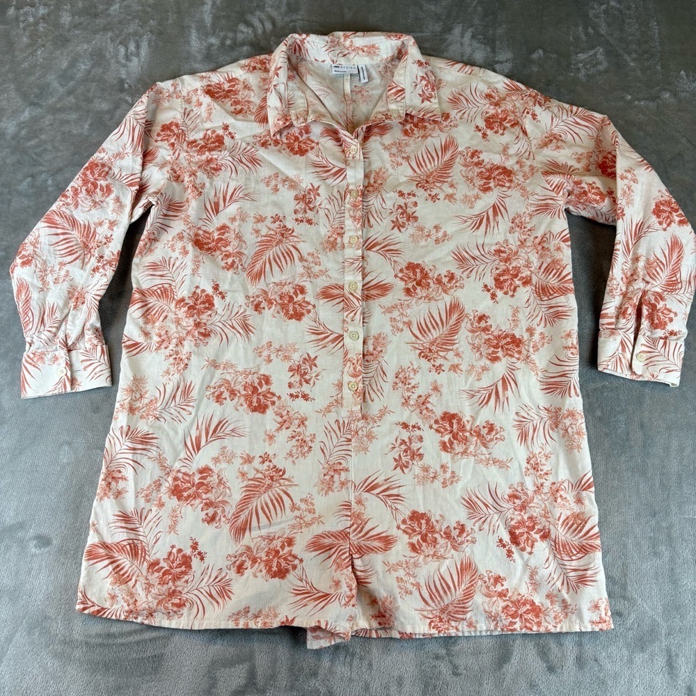 ASOS Floral Hawaiian Tropical Button Romper Pantsuit Wmn’s Sz 8